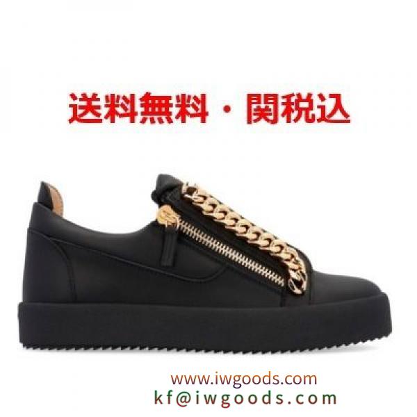 Giuseppe ZANOTTI ブランド コピー★新作★Frankie Chain sneakers black iwgoods.com:yxk5nv