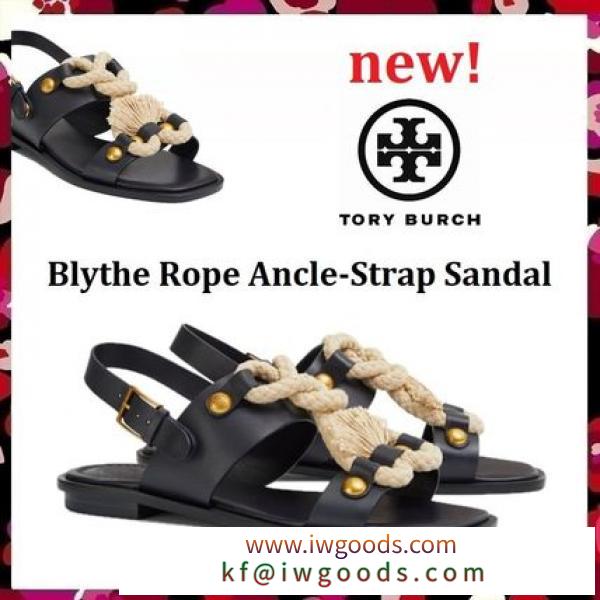 セール 新作 Tory Burch 偽ブランド ロープ Blythe Rope Ankle Strap Sandal iwgoods.com:3hjaj0