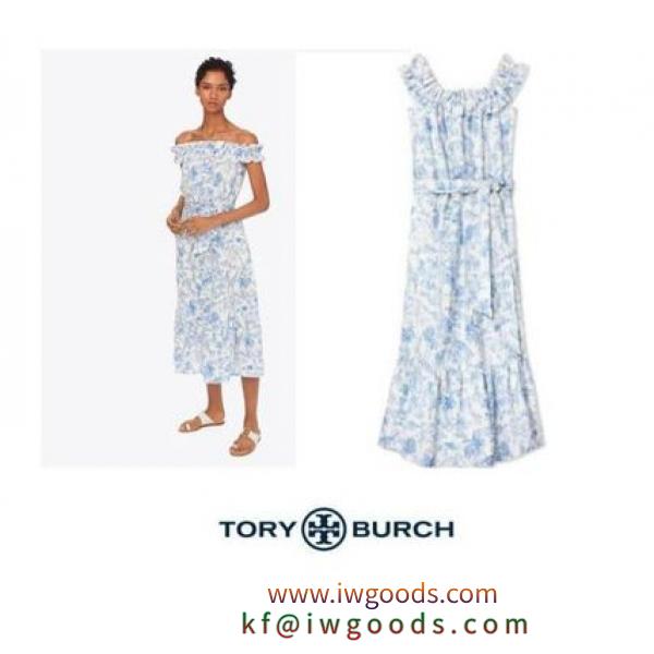 [関税・送料込] TORY Burch 激安コピー Linen Ruffle Dress ラッフルドレス iwgoods.com:fmkgkb