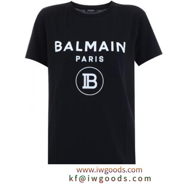 【関税負担】 BALMAIN ブランドコピー商品 T-Shirt Logo Black iwgoods.com:sqygzm