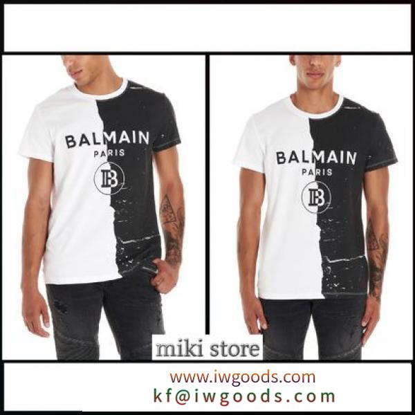 【BALMAIN 偽物 ブランド 販売】ロゴTシャツ iwgoods.com:wtyrcg