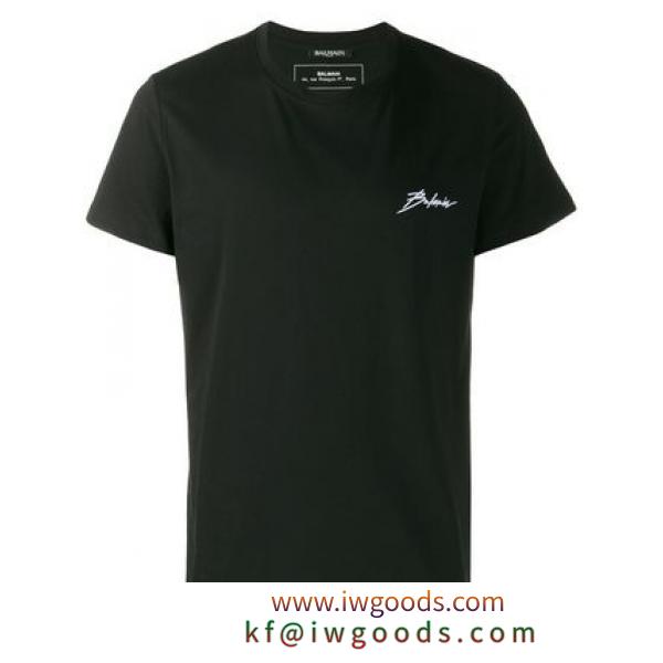 【関税負担】 BALMAIN ブランドコピー商品 T-shirt Logo Signature iwgoods.com:kqzwjr