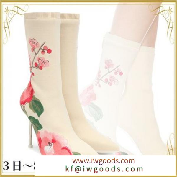 関税込◆Printed stretch-knit ankle boots iwgoods.com:tv7gzt