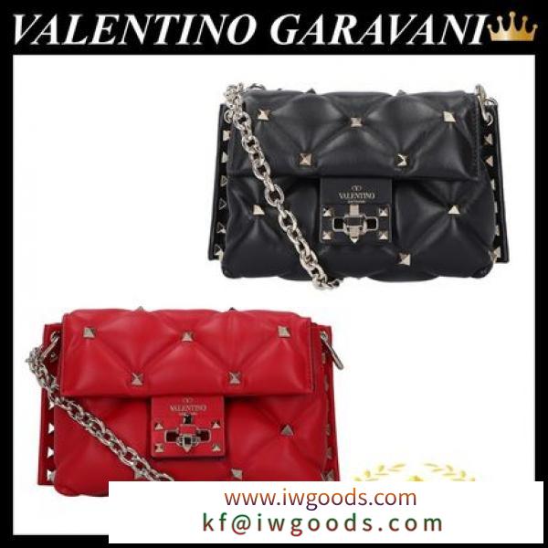 VALENTINO ブランド コピー GARAVANI SMALL CANDYSTUD SHOULDER BAG iwgoods.com:z1jfvn