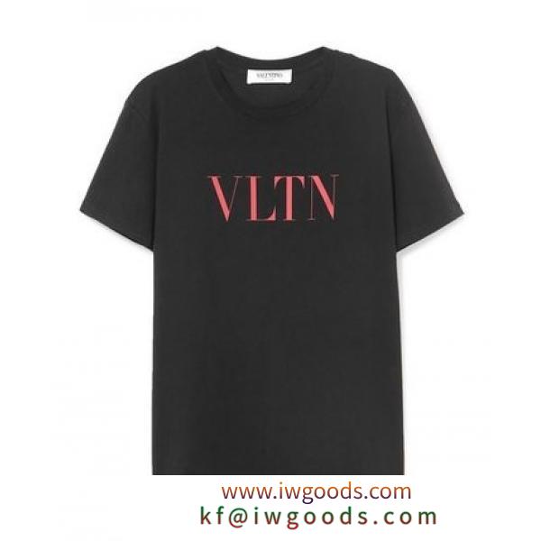 VALENTINO ブランド 偽物 通販 VLTN Tシャツ ロゴ 大人気 2色 iwgoods.com:x0kfkh