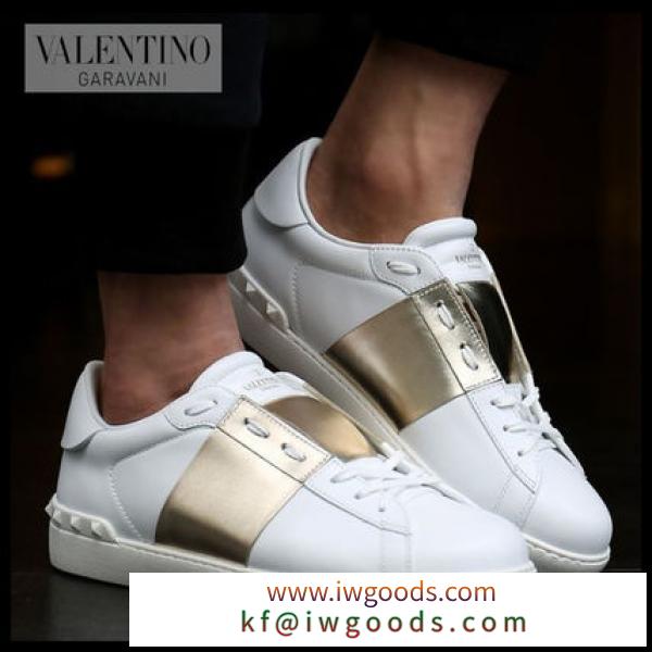 【VALENTINO ブランドコピー商品】Metallic Stripe Open Sneaker 0830 FLR L71 iwgoods.com:77yy8i