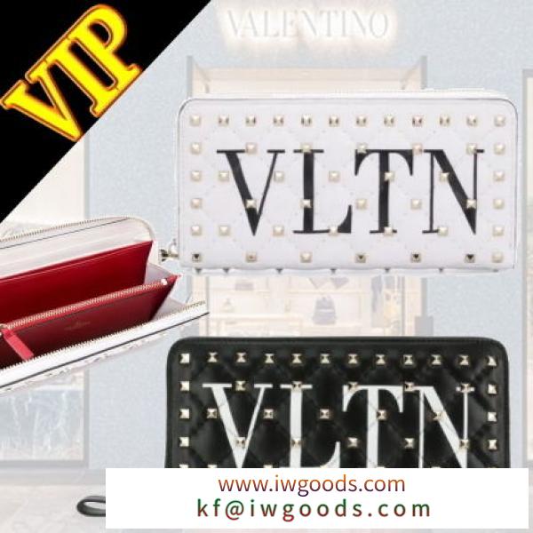 ◆◆VIP◆◆ VALENTINO コピーブランド  "VLTN"  Rockstud Spike wallet iwgoods.com:g331os