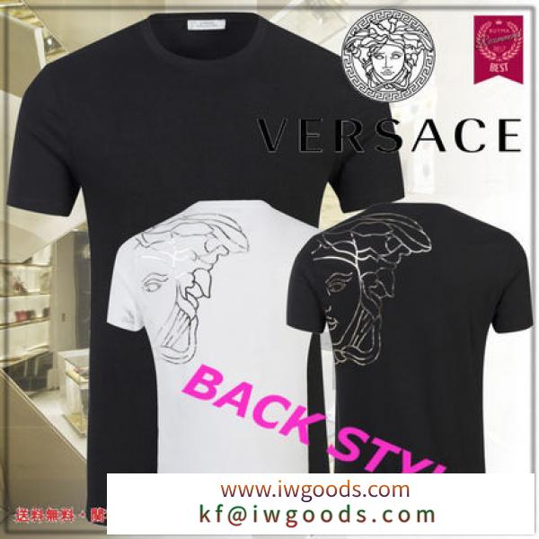 大人気 SUMMER SALE！【VERSACE ブランドコピー商品】BACK Medusa Logo T shirt iwgoods.com:j6n37l