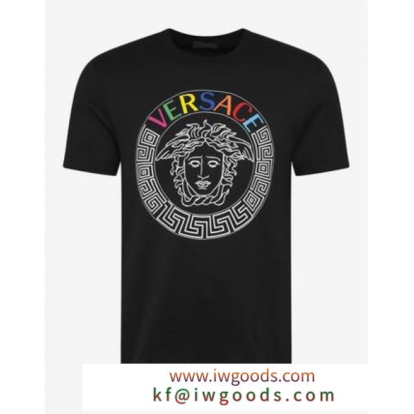 【関税/送料込】【VERSACE スーパーコピー 代引】Medusa Logo Tシャツ iwgoods.com:1eqefd