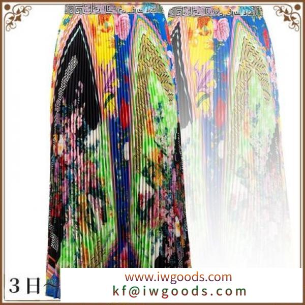 関税込◆VERSACE スーパーコピー 代引 Acid Bloom Print Skirt iwgoods.com:a2lvn1