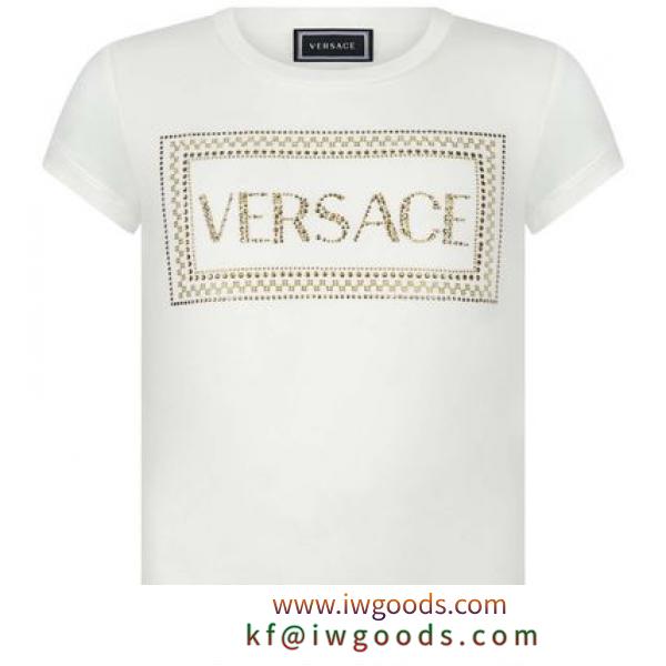 2019AW VERSACE ブランド コピー KIDS ダイヤモンドロゴTシャツ WH(-140cm) iwgoods.com:prhdvm