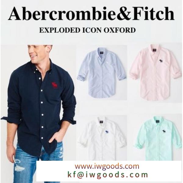 【Abercrombie】アバクロ　オックスフォードシャツ ◆アイコン◆ iwgoods.com:phlkr7