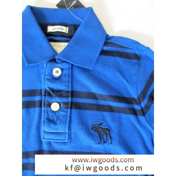 Abercrombie kids blue／navy ライン polo ボーイズS iwgoods.com:wgab5s