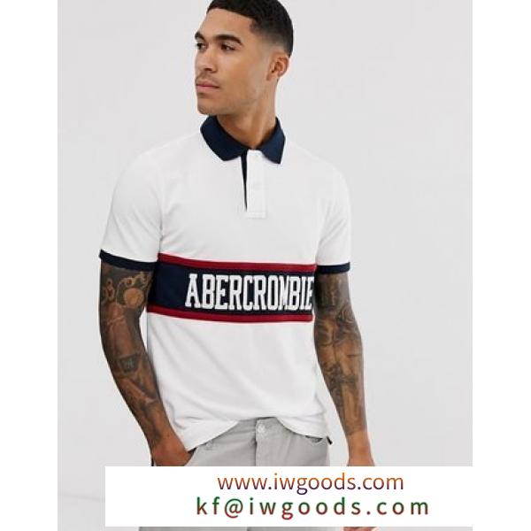 【Abercrombie＆Fitch 偽ブランド】チェストストライプロゴポロシャツ iwgoods.com:rfebb6