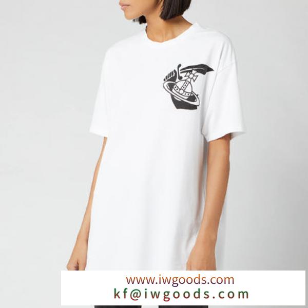 Vivienne WESTWOOD コピー商品 通販 Anglomania　ニューボクシーTシャツ-ホワイト iwgoods.com:yq2fag