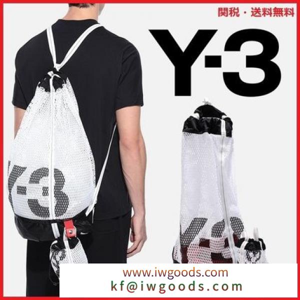 【日本完売】Y-3 ブランド コピー ICON GYM SACK ロゴ付き メッシュ バックパック iwgoods.com:zvezkk