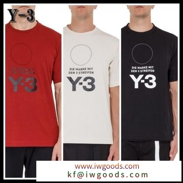 【海外発送】 Y-3 偽物 ブランド 販売 ★2019AW  新作  ロゴ Tシャツ 3色 iwgoods.com:kmytxb