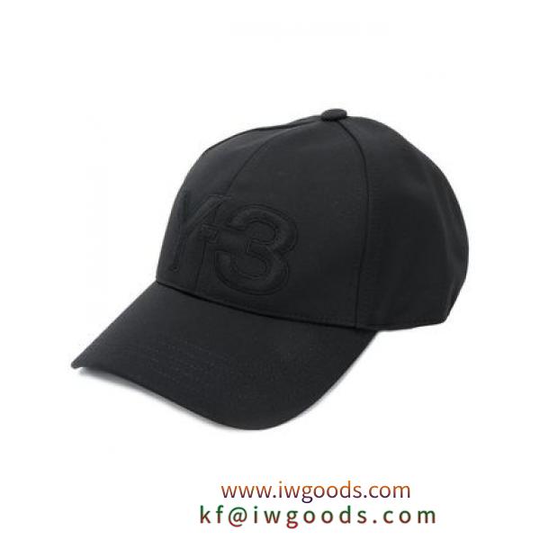 >> Y-3 激安スーパーコピー << LOGO CAP BLACK 刺繍 ロゴ キャップ ブラック iwgoods.com:uq807y