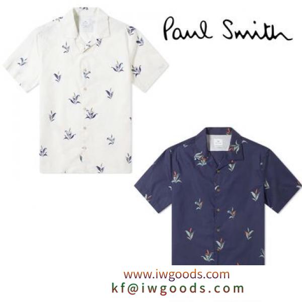【関税込】Paul Smith ブランド 偽物 通販 リーフプリント バケーションシャツ 2色 iwgoods.com:gvdhdv