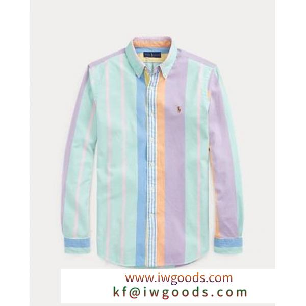 国内未入荷！POLO RALPH Lauren ブランドコピー商品 Custom Fit Striped Shirt iwgoods.com:ctwabi