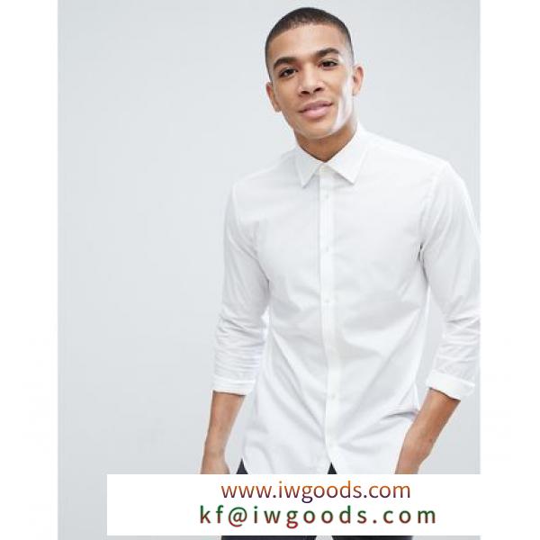 Esprit Slim Fit Cotton Poplin Shirt In White 偽ブランド iwgoods.com:iov38r