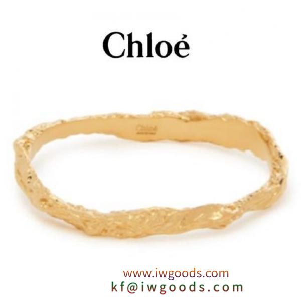 【19AW】CHLOE ブランド 偽物 通販★Anouck crinkle-effect brass bracelet iwgoods.com:9dl832