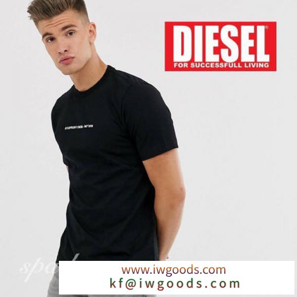 SALE【DIESEL コピー品】半袖 刺繍 Tシャツ ブラック / 送料無料 iwgoods.com:te7wgi