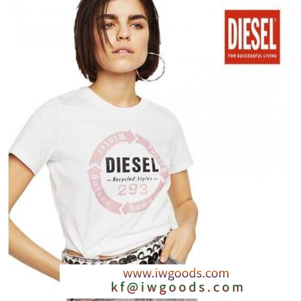【送料関税込み】DIESEL スーパーコピー T-Sily　ホワイトTシャツ iwgoods.com:5tq2om