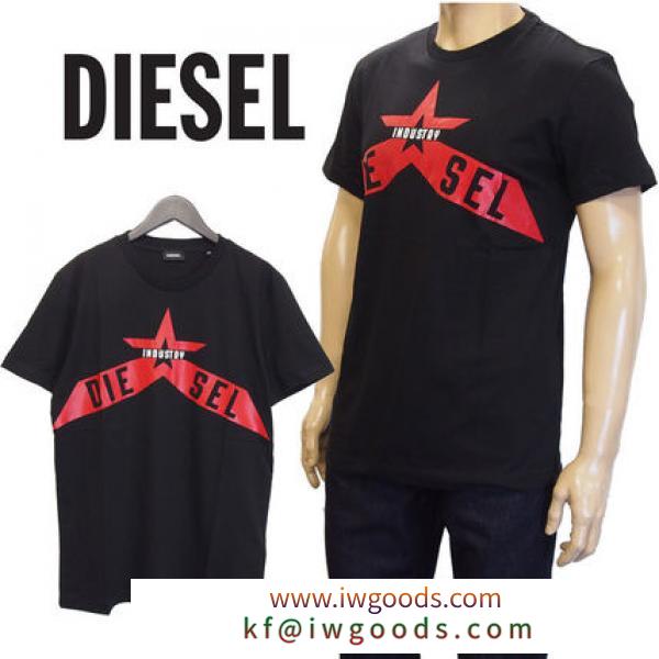 ディーゼル ブランド コピー DIESEL ブランドコピー商品 Tシャツ SW9T-0CATM-T-DIEGO-A7-900 ブラック iwgoods.com:1i70ip