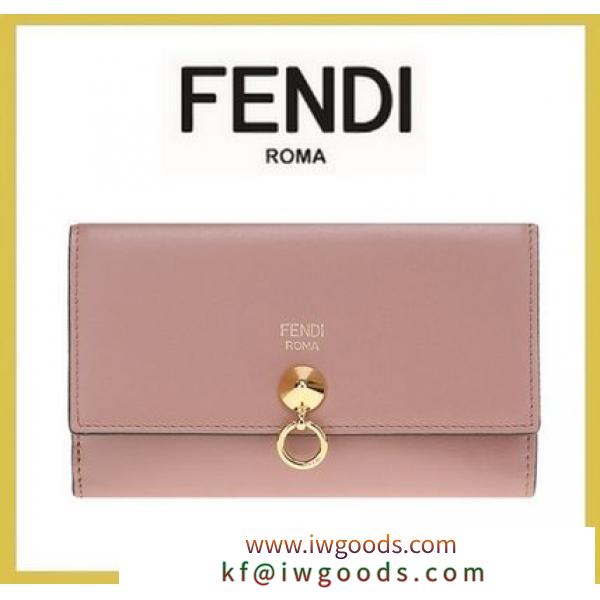 FENDI コピーブランド★19ss by the way rose pink leather wallet【謝恩品EMS】 iwgoods.com:d64gwt