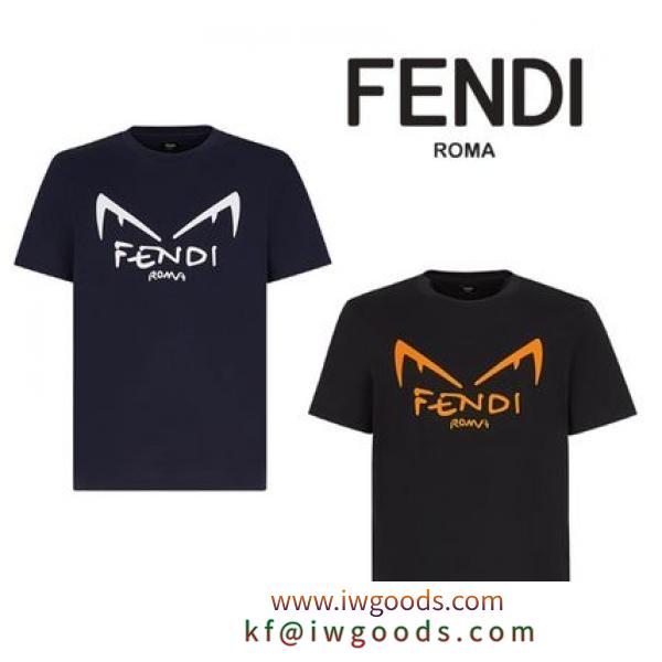 ★新作★ FENDI ブランドコピー商品 ロゴTシャツ 2色 iwgoods.com:6diyve