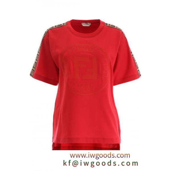 FENDI ブランド コピー FENDI ブランド コピー Roma T-shirt With FF Bands iwgoods.com:dvsa4k