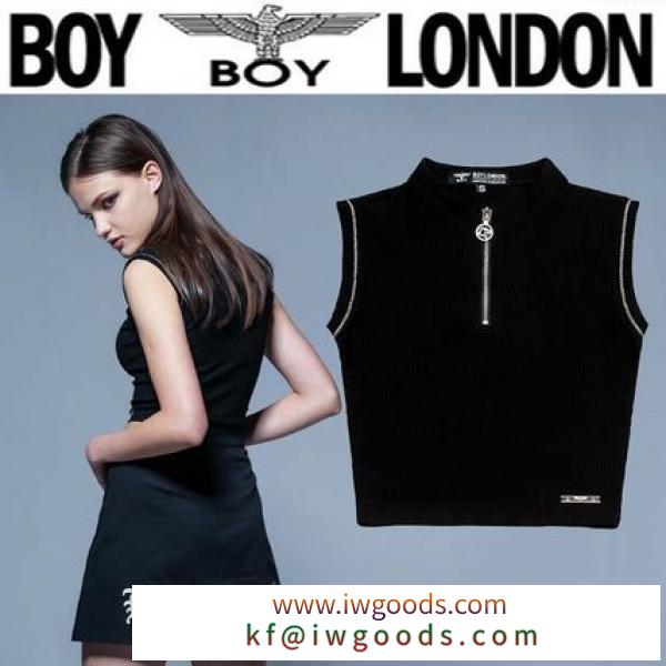 BOY LONDON ブランド コピー(ボーイロンドン スーパーコピー 代引)2019SS ジッパーネック袖なしTシャツ iwgoods.com:xe7d4s