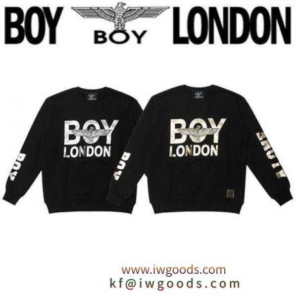 BOY LONDON ブランドコピー通販(ボーイロンドン ブランドコピー通販)/UNISEX袖ロゴスウェット2色 iwgoods.com:vo2kd4