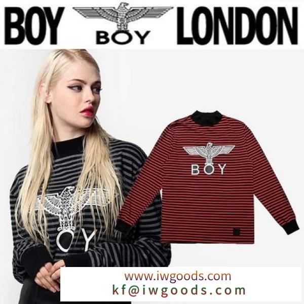 ☆BOY LONDON スーパーコピー(ボーイロンドン ブランドコピー通販)☆Stripe High Neck Tシャツ2色 iwgoods.com:fjryyu