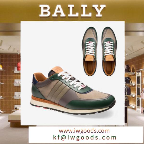 【17AW NEW】 BALLY ブランド 偽物 通販_men / ASCARカーフレザースニーカーグリーン iwgoods.com:0swi1i