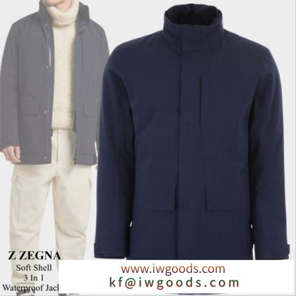 Z Zegna ブランドコピー　Soft Shell 3 In 1 Waterproof Jacket iwgoods.com:29eycz