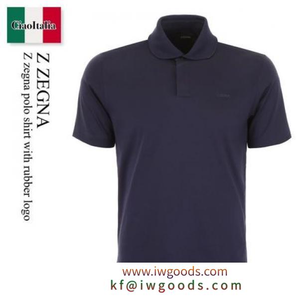 Z Zegna 激安コピー polo shirt with rubber logo iwgoods.com:t18kmr