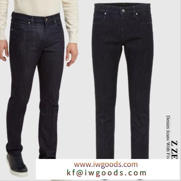 Z Zegna ブランド 偽物 通販　Denim Jeans With Five Pockets iwgoods.com:2u7234
