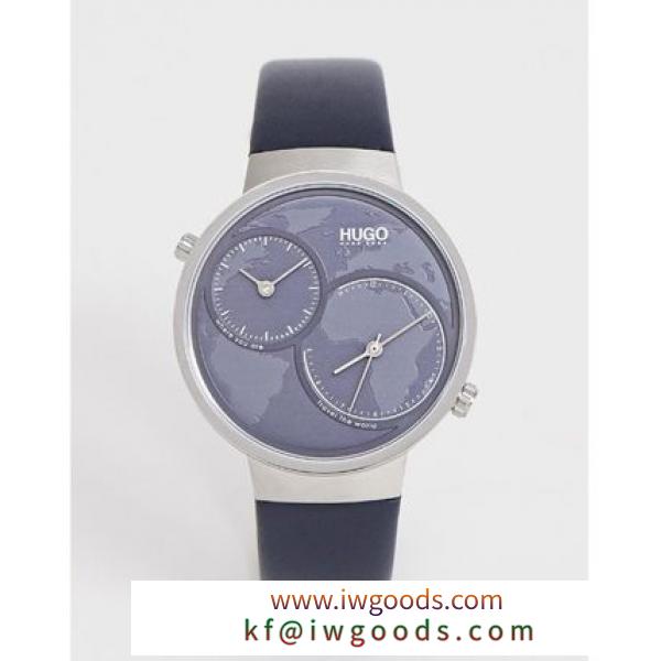 HUGO 腕時計 ☆★HUGO Travel leather watch 42mm iwgoods.com:nysdib