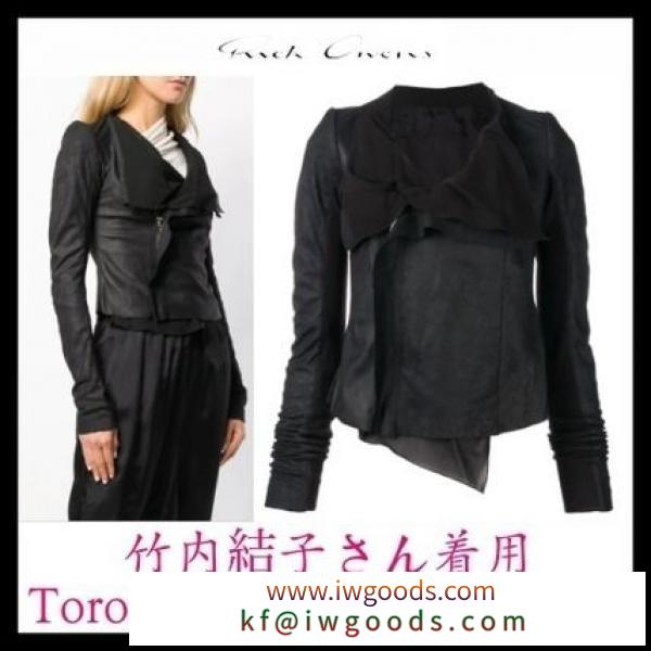 ★VIP★竹内結子さん着用☆RICK OWENS☆fitted leather jacket iwgoods.com:3emlyl
