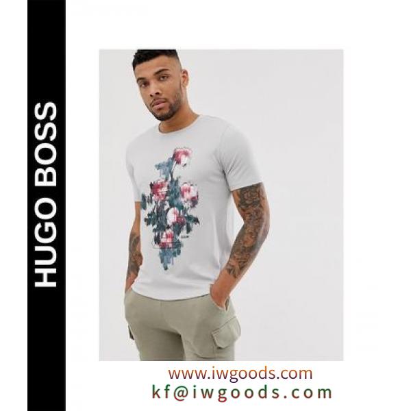 送料込★HUGO BOSS ブランド コピー★Droses graphic printTシャツ iwgoods.com:i4vhcj
