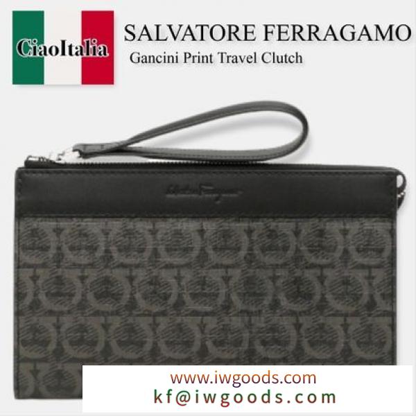 Salvatore FERRAGAMO スーパーコピー gancini print travel clutch iwgoods.com:dozto1