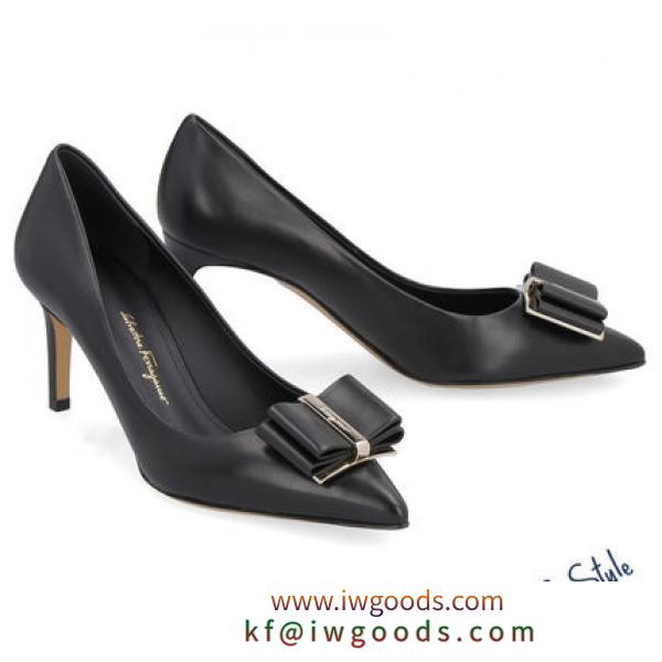 LEATHER POINTY-TOE PUMPS iwgoods.com:94oalb