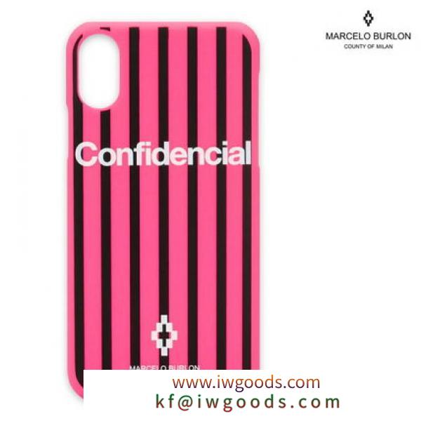 即発送 MARCELO Burlon 偽ブランド マルセロ CONFIDENCIAL IPHONE X ケース iwgoods.com:86n8dq