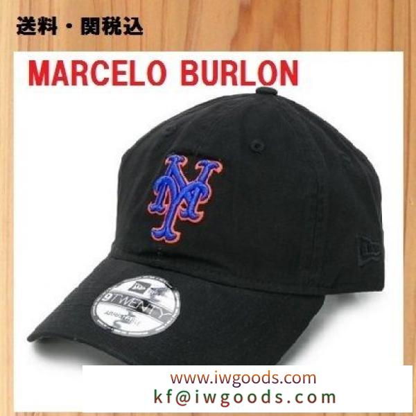【 残り僅か】MARCELO Burlon ブランドコピー通販 NY ベースボールロゴ キャップ iwgoods.com:maq44l