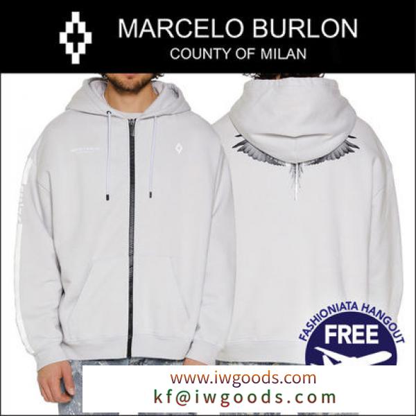 Marcelo Burlon ブランド 偽物 通販 マルセロバーロン コピー商品 通販 Zip-Front Hoodie パーカー iwgoods.com:2avkk8