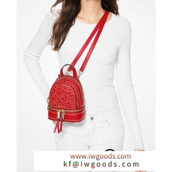 ★MK★セール★Rhea Mini Rose Studded Leather Backpack　ミニ iwgoods.com:8r67cy