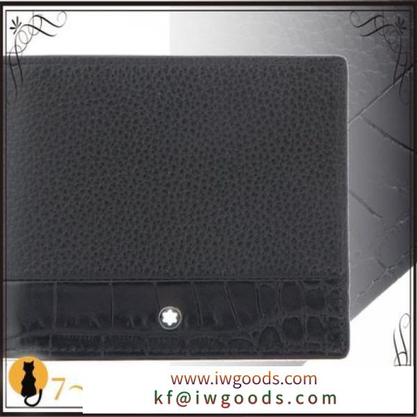 関税込◆Black leather Meisterstuck wallet iwgoods.com:pevgwb