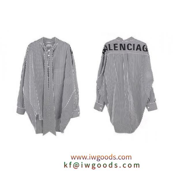 【関税負担】BALENCIAGA スーパーコピー  ストライプシャツ iwgoods.com:akrqh7